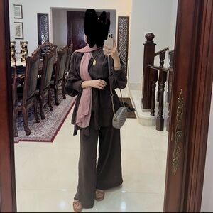 Modest Barbie brown matching set